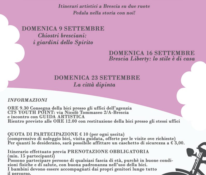 BRESCIA IN BICI. BRESCIA E IL LIBERTY: LO STILE E’ DI CASA